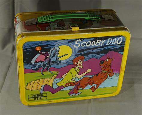 scooby doo small lunch box metal with toy from mcdonalds|scooby doo lunch box 1973.